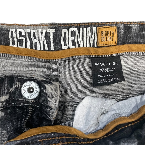 Mens 8ighth Dstrkt Rouched legs Jeans - Picture 7 of 7